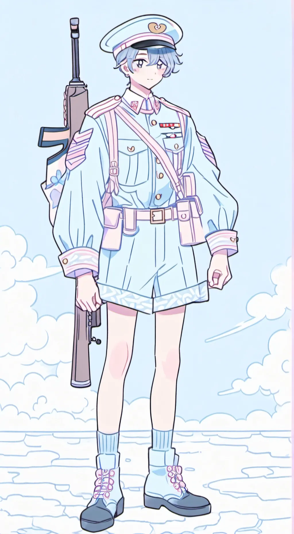 ai character: soldier background