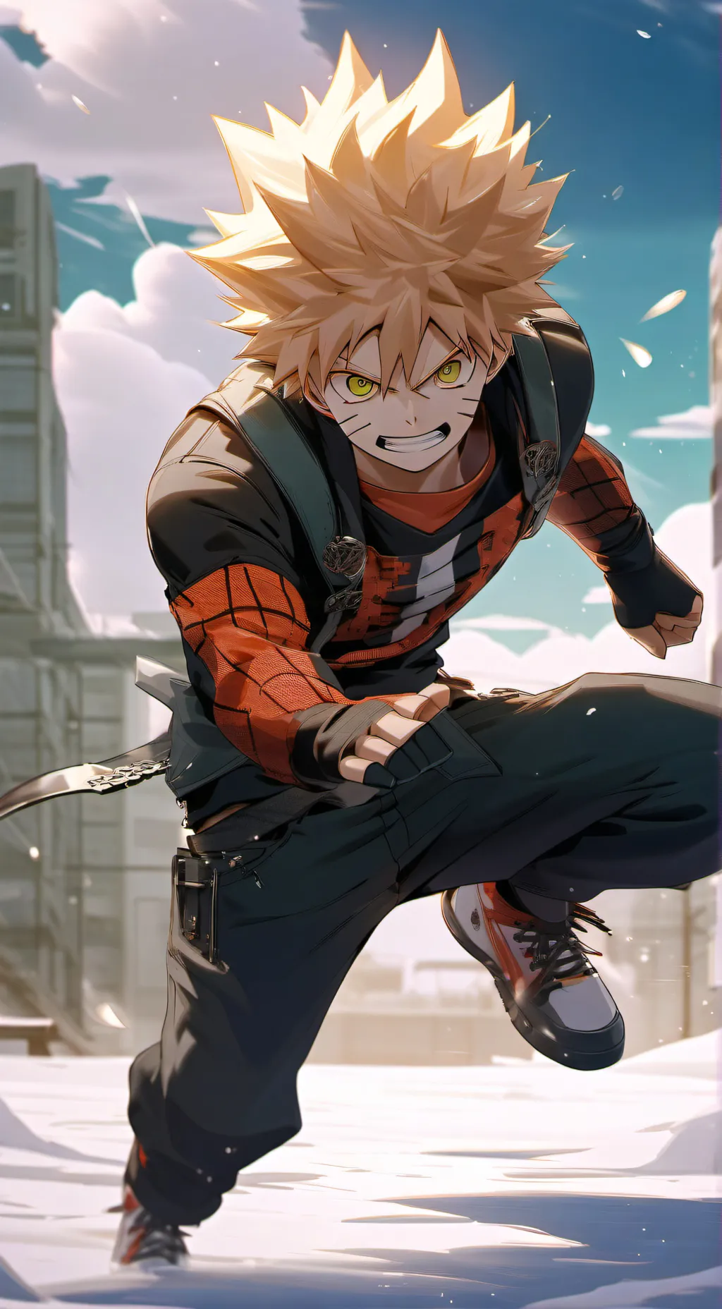 ai character: Bakugo  background