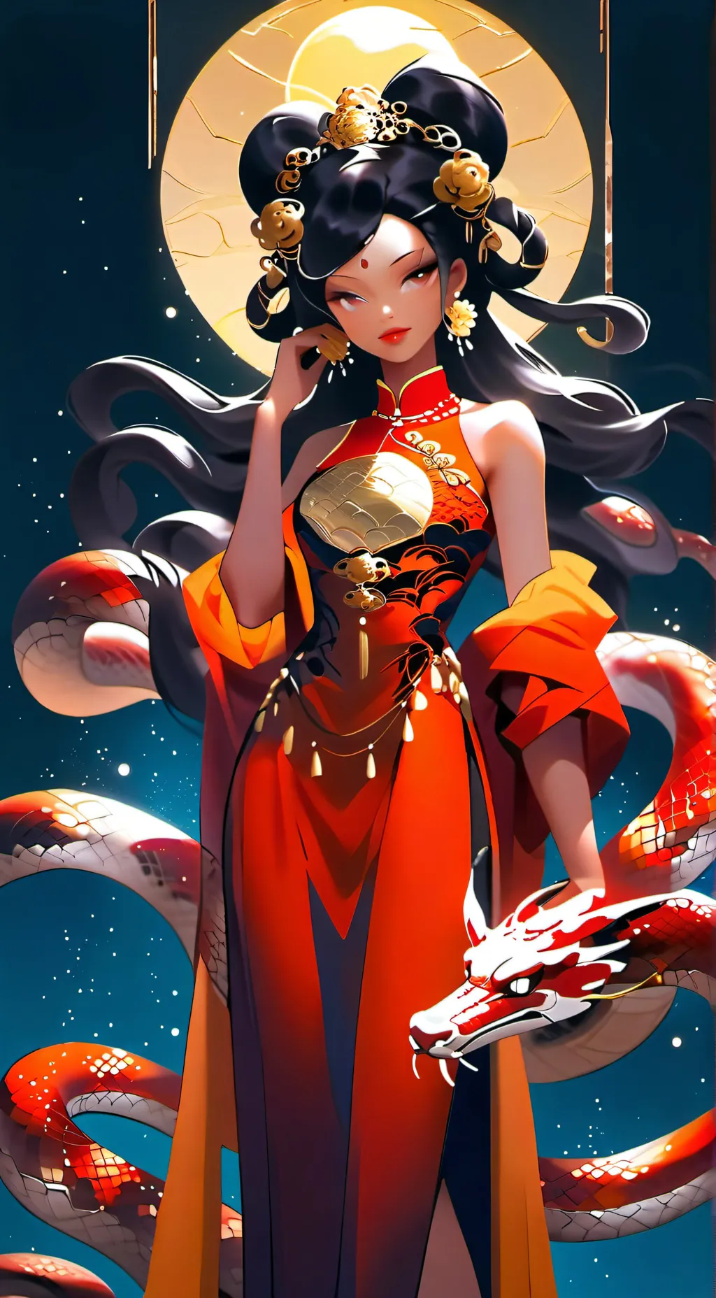 ai character: Serpentina background