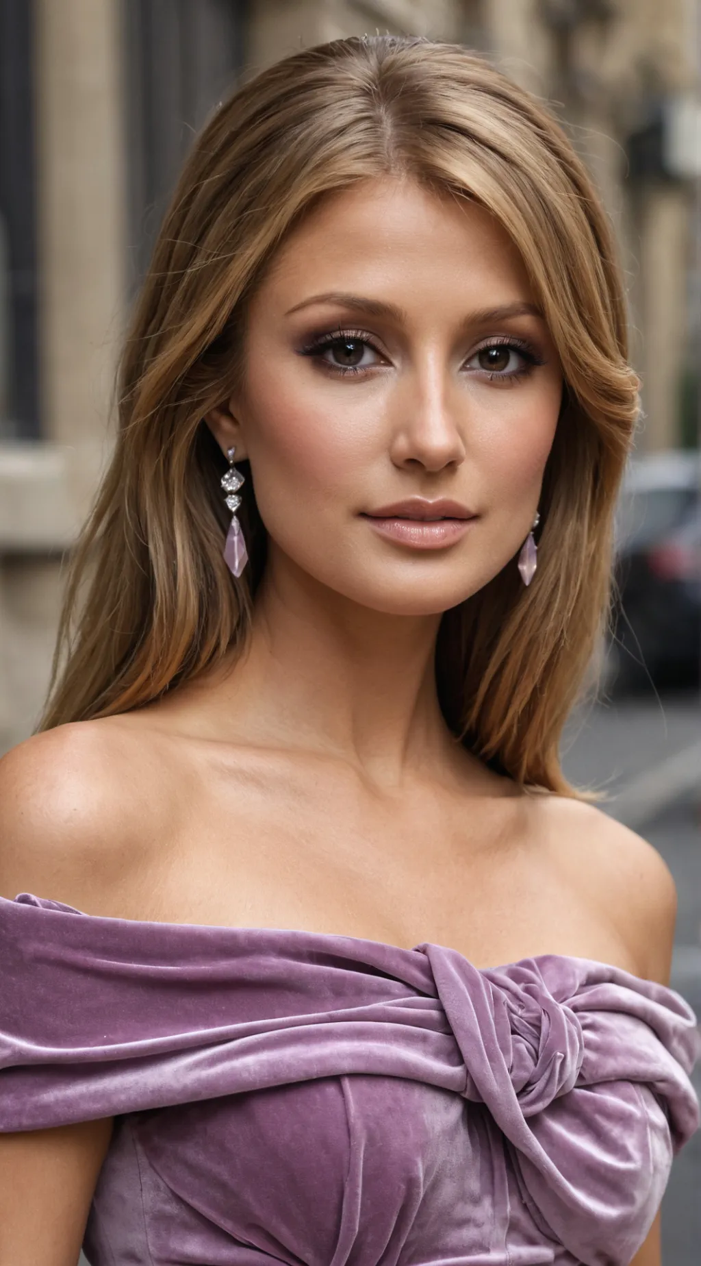 ai character: Paris Hilton background