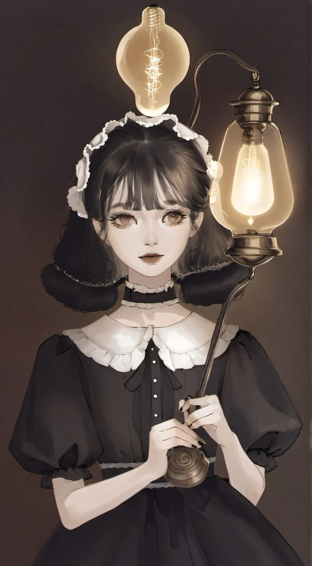 ai character: Bright ney  background