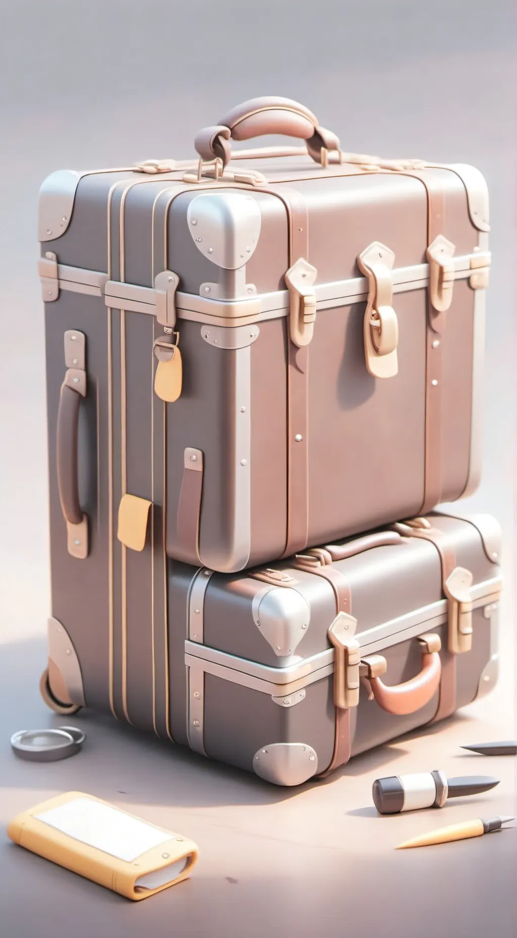 ai character: suitcase x knife background