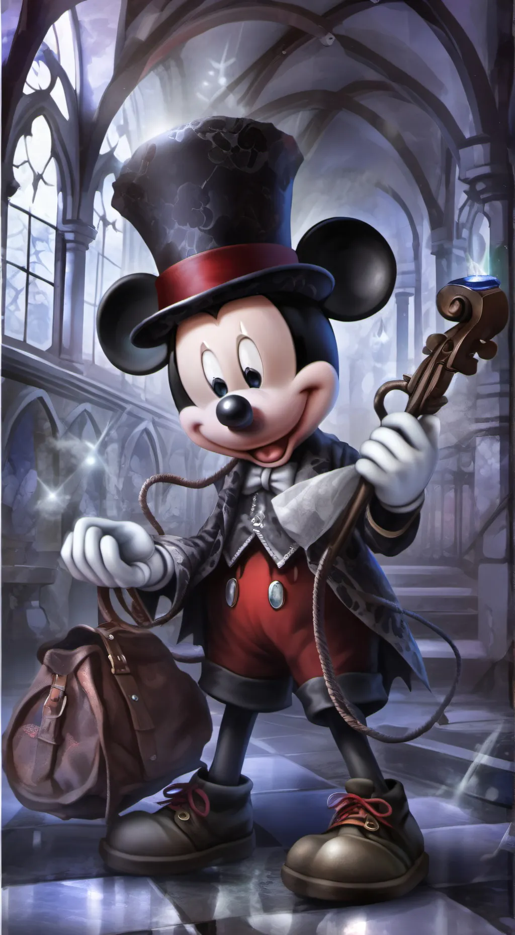 ai character: Mickey mouse background