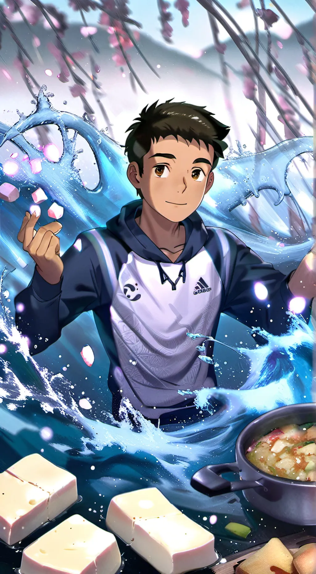 ai character: mark background