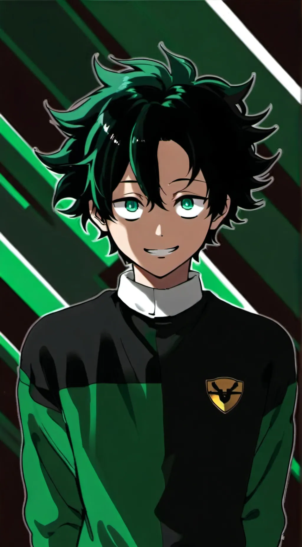ai character: deku villano background