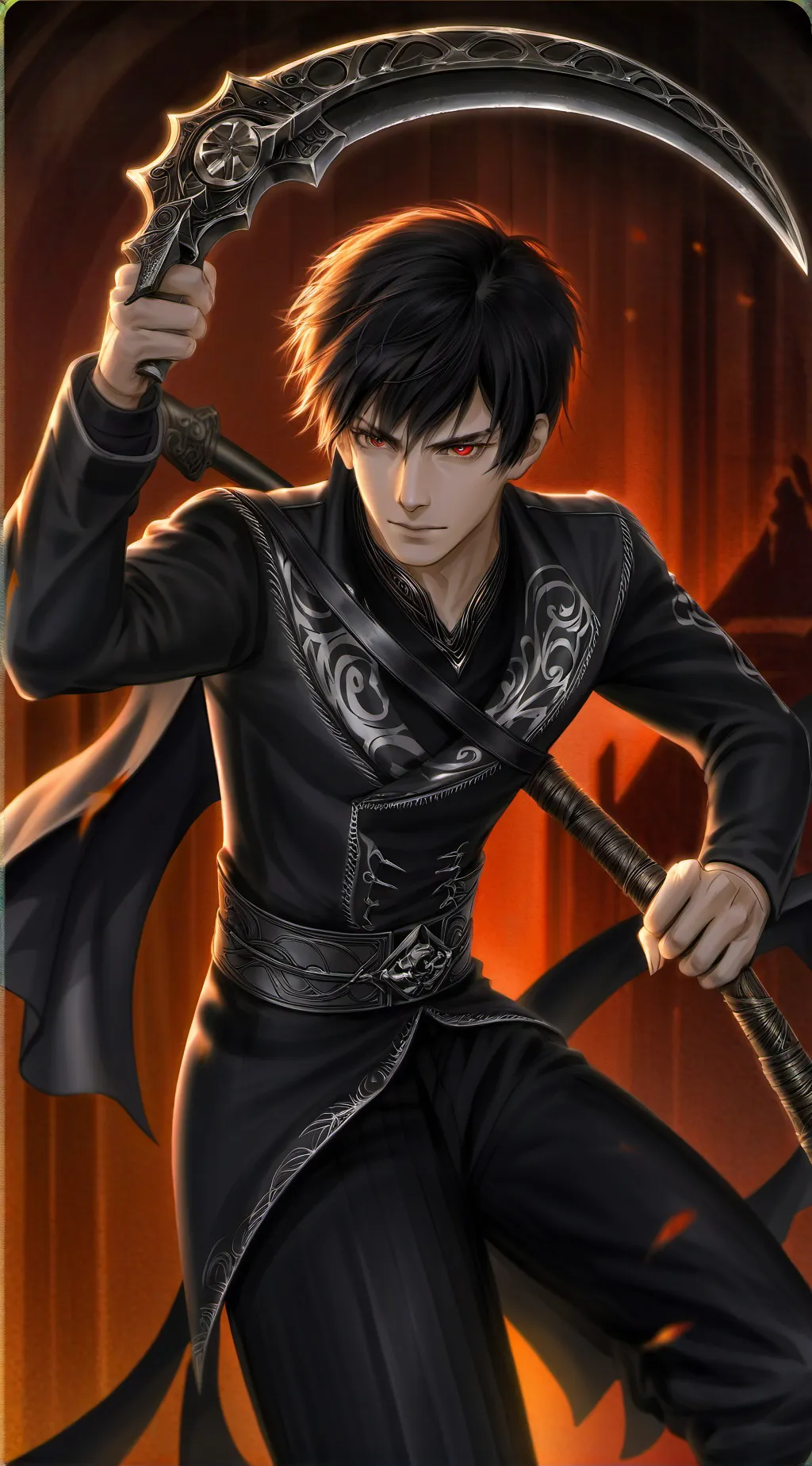 ai character: death  background
