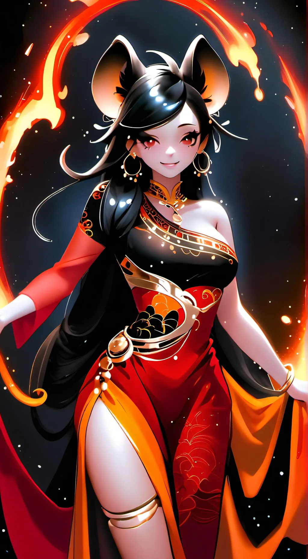 ai character: Ratidy background