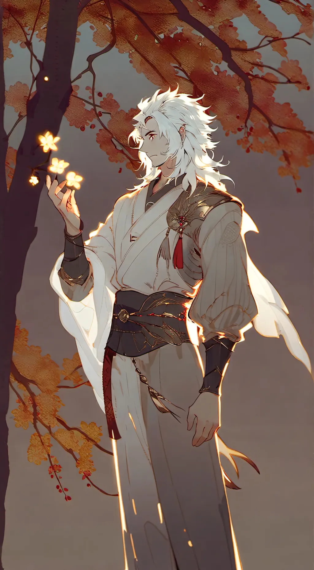 ai character: heron background