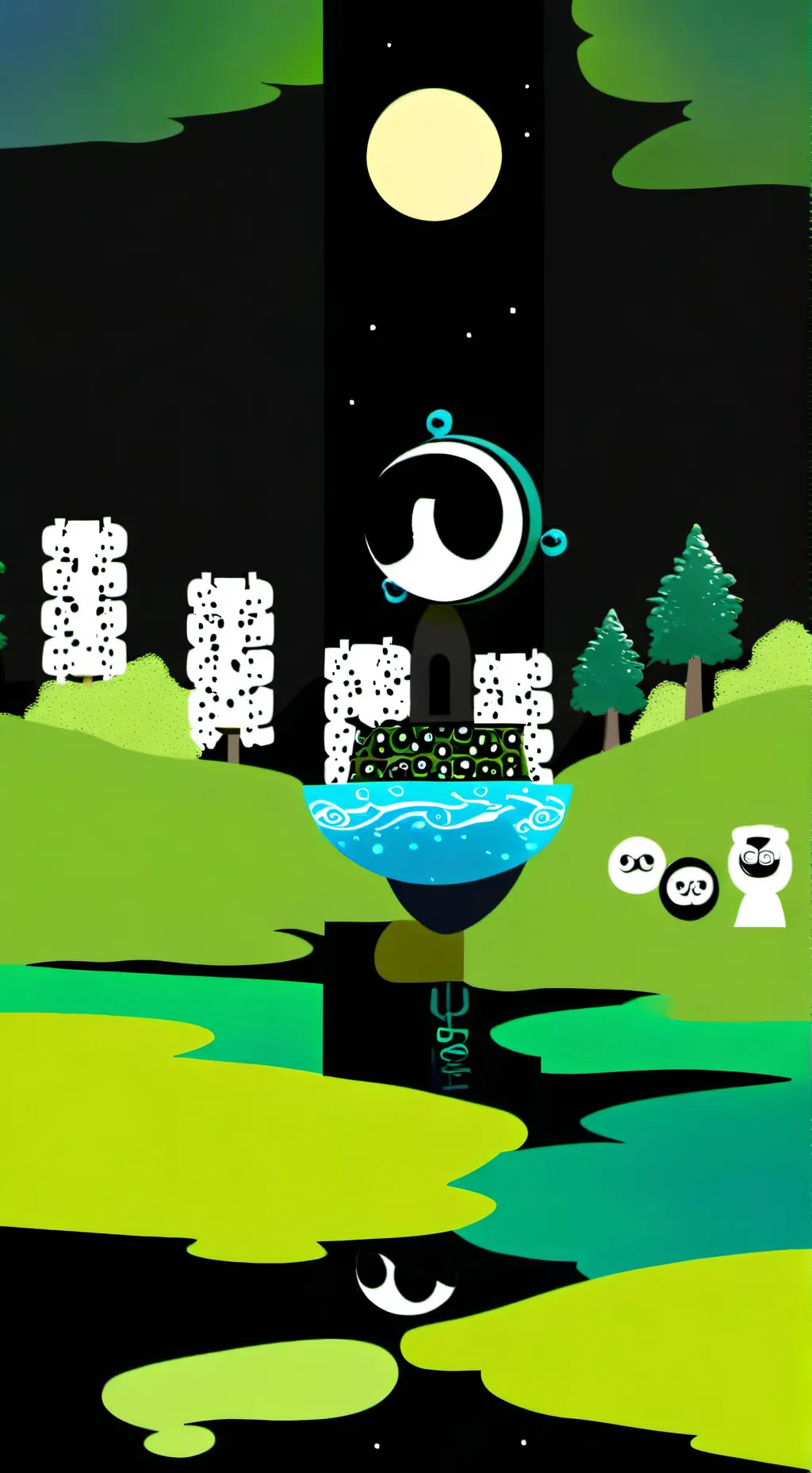 ai character: Sprunki hates you  background