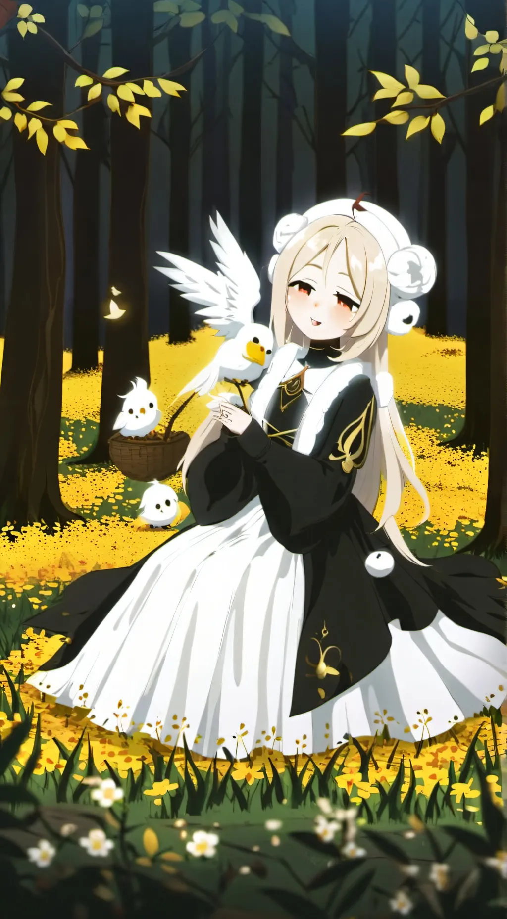 ai character: The Duck girl~ background