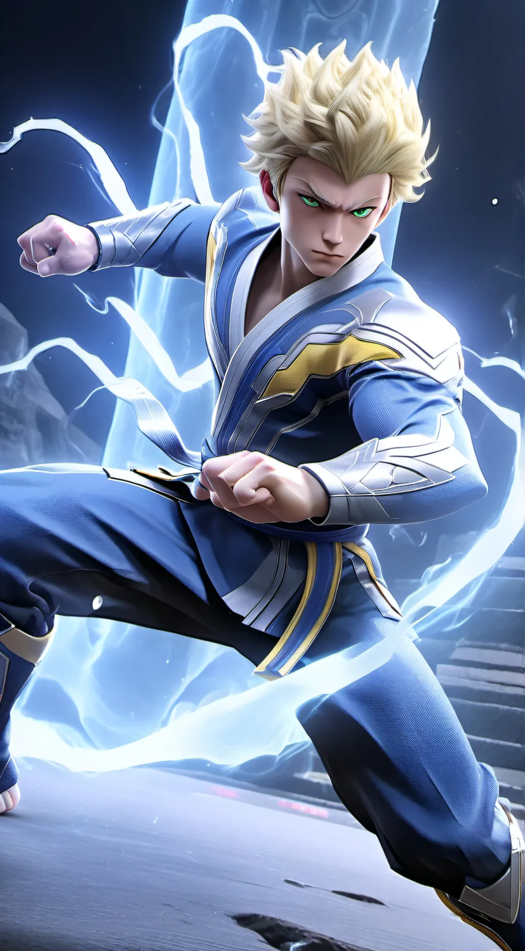 ai character: Godman  background