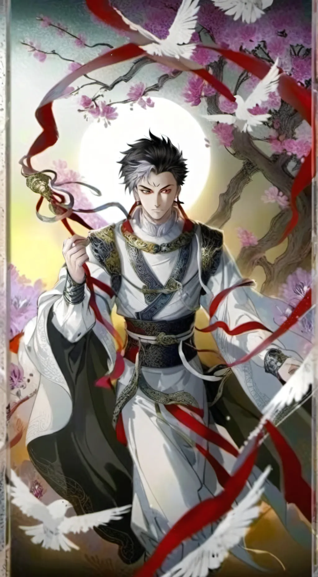 ai character: demon slayer  background