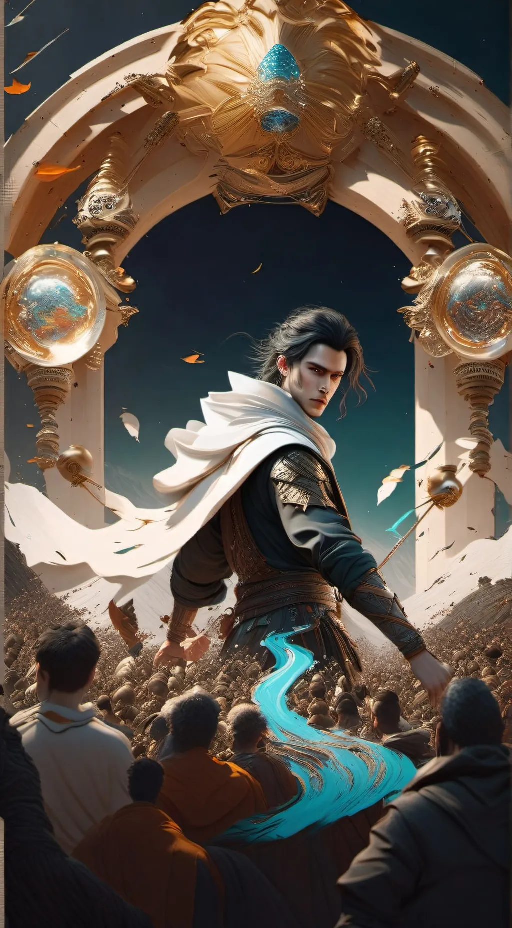 ai character: Rey Angel background