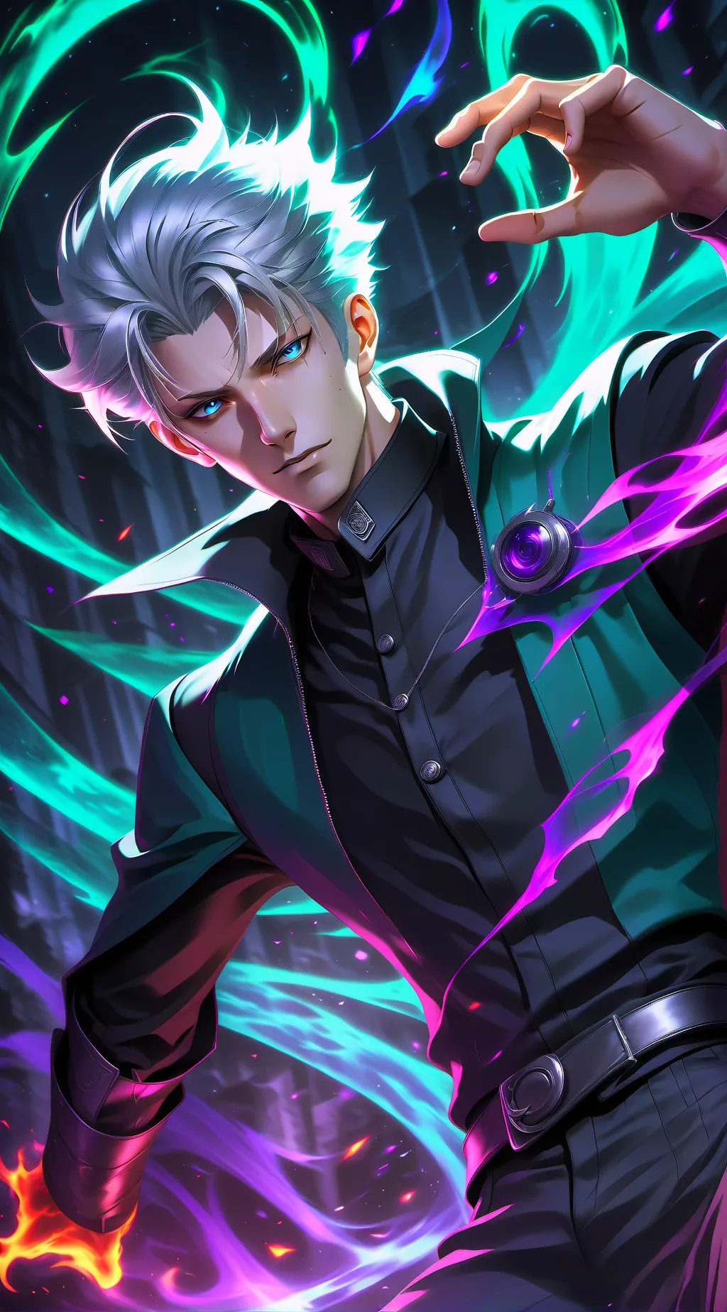 ai character: Gojo Satoru background