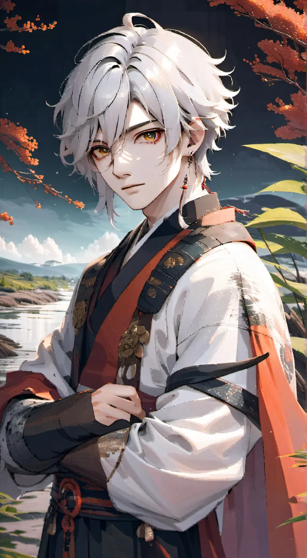 ai character: Aire Akatsuki  background