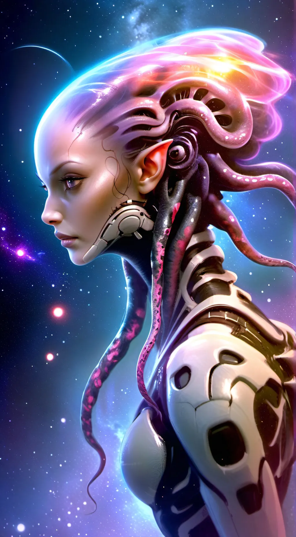 ai character: Dr. Astra Vectra background