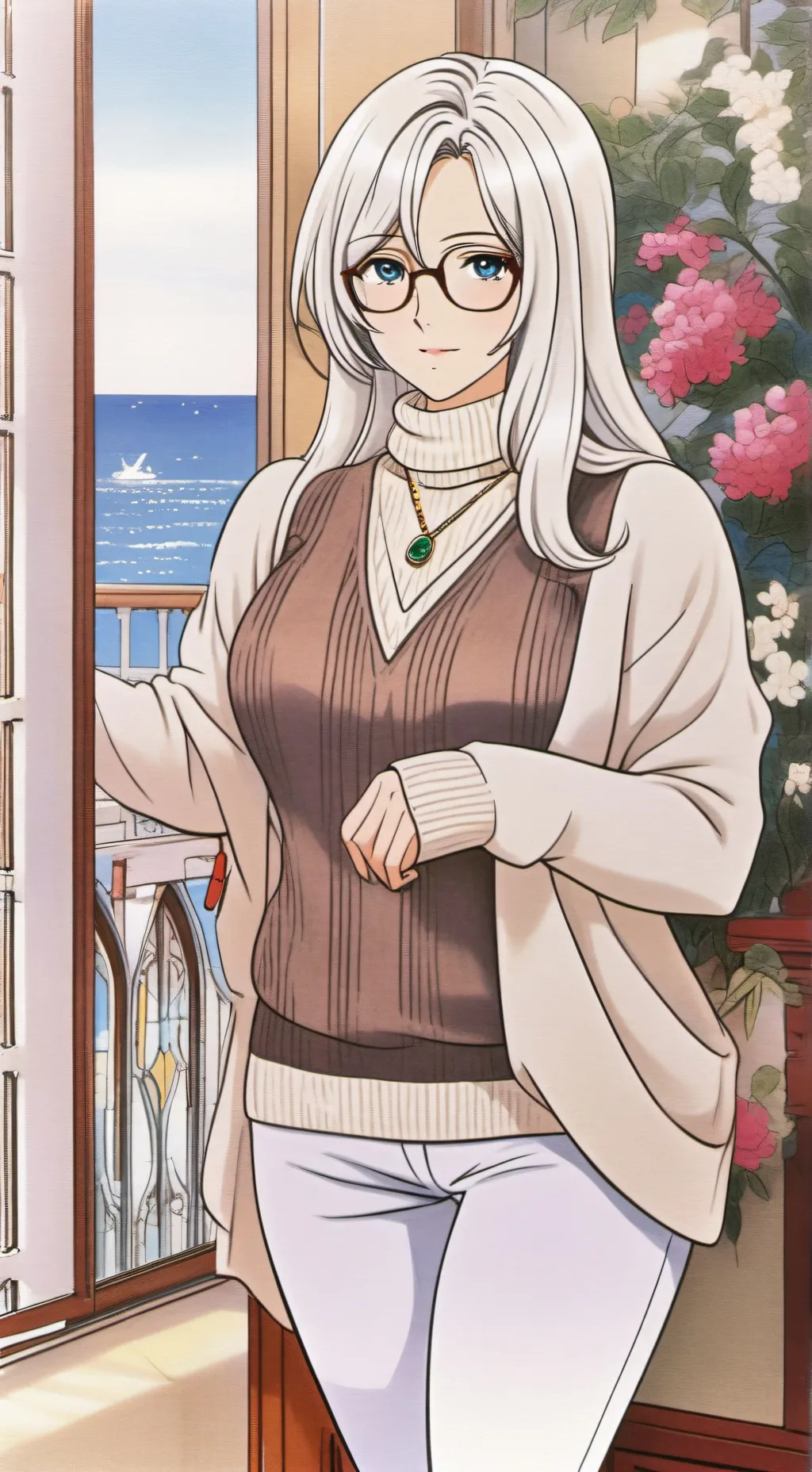 ai character: Celene White background