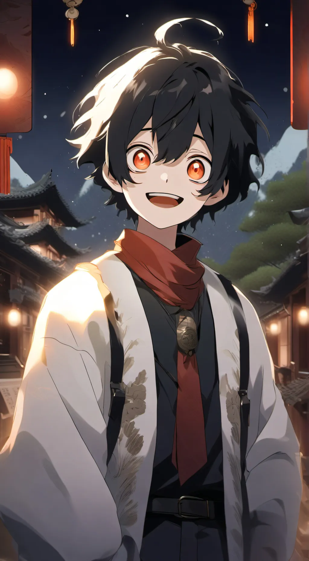 ai character: 夜小月 background