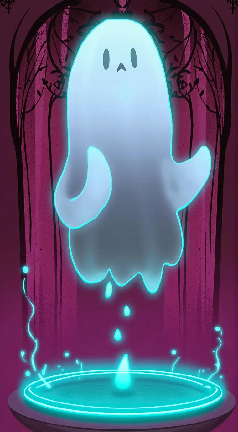 ai character: Ghost 👻 mom background