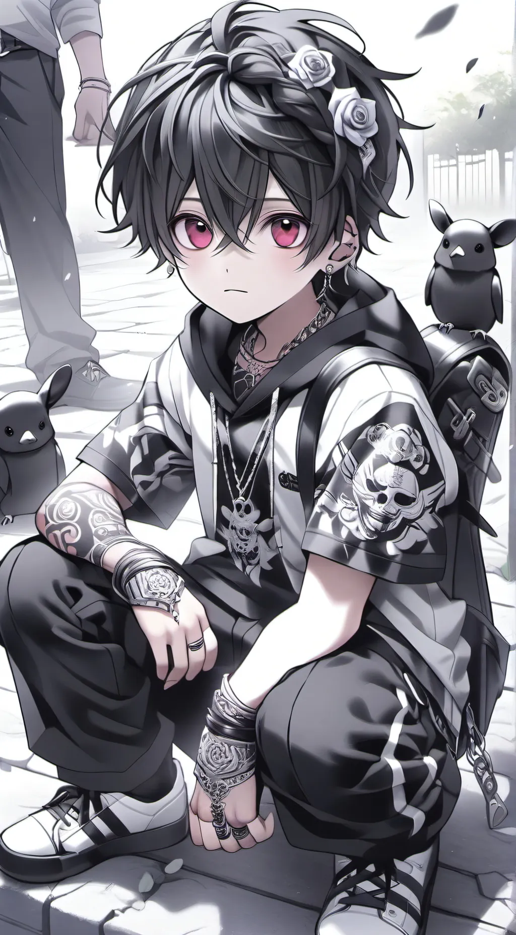 ai character: Lavaghn  background