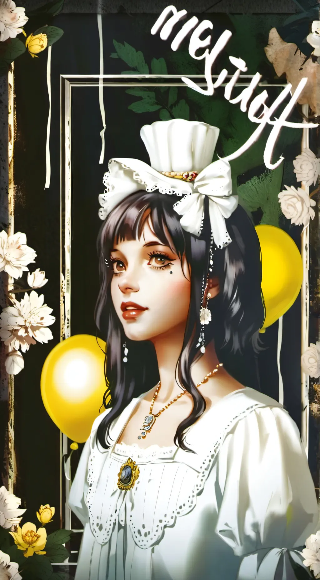 ai character: Mel’s 30th b-day background