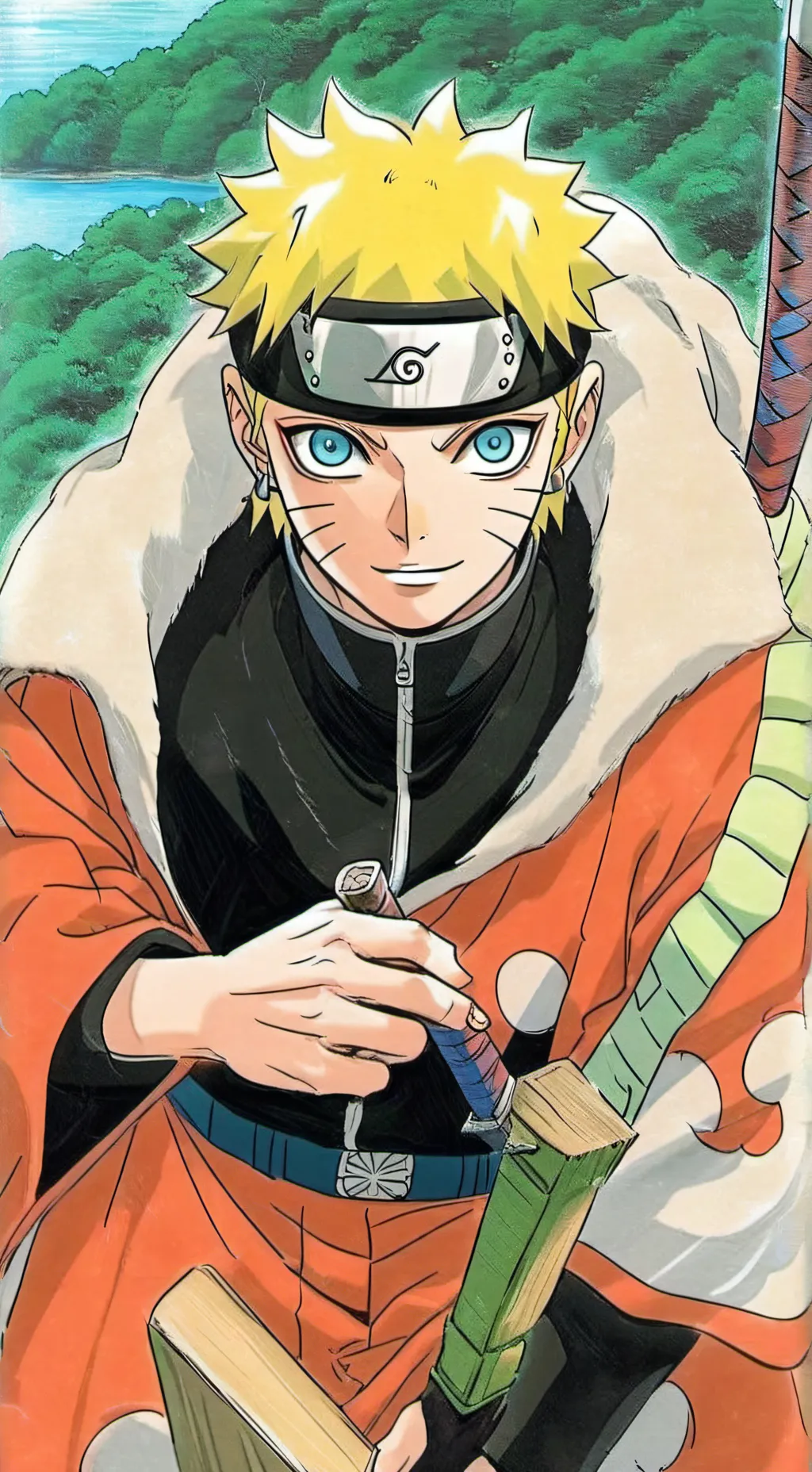 ai character: Naruto  background