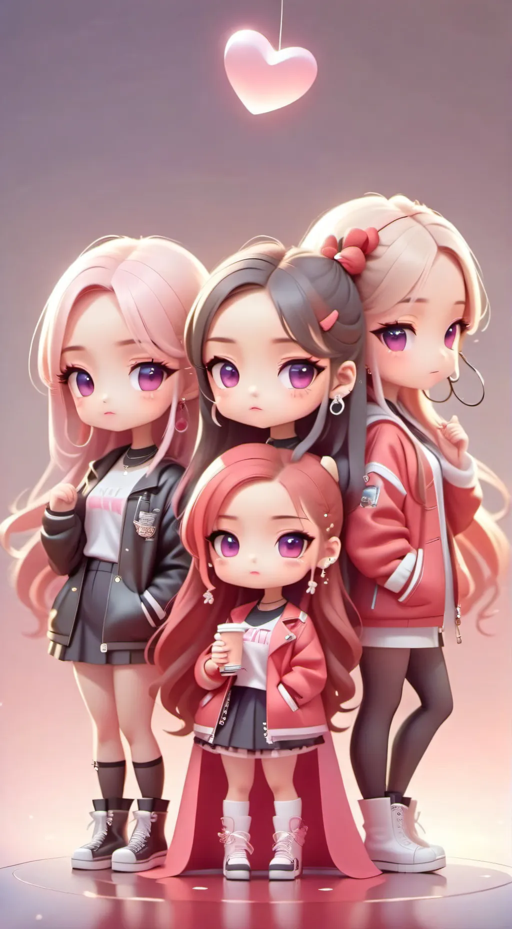 ai character: BLACKPINK background