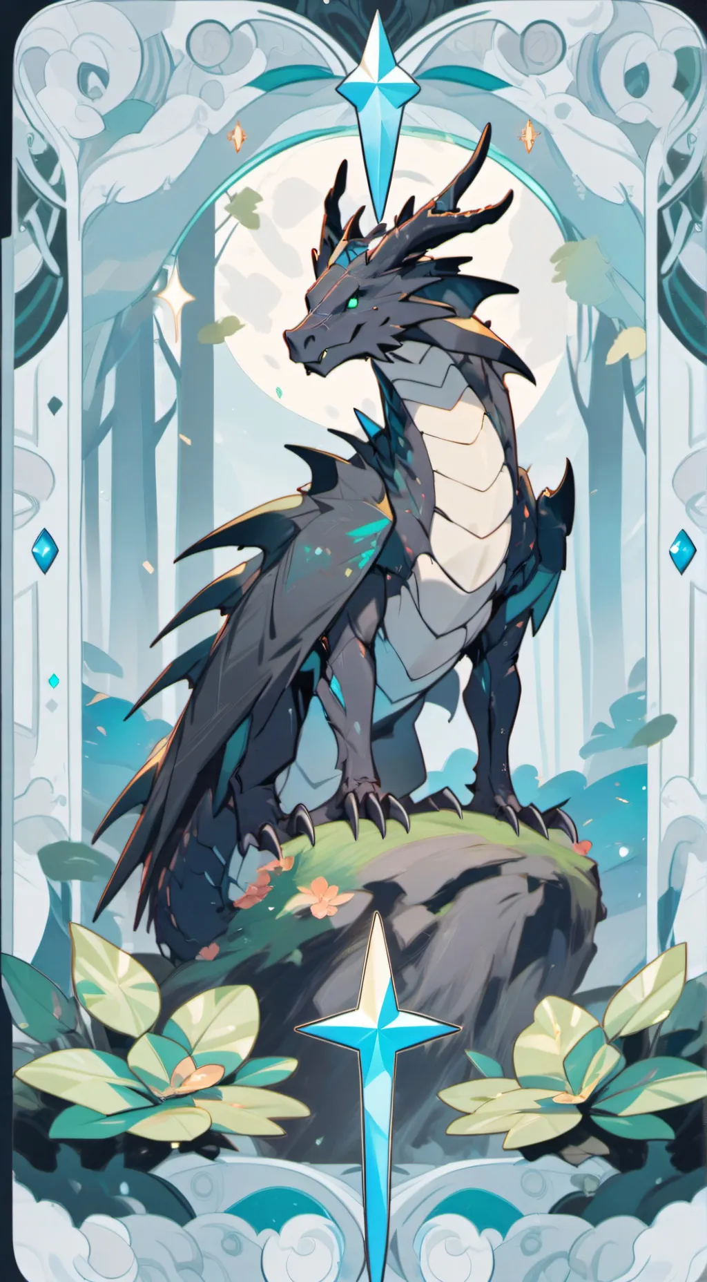 ai character: shadow background