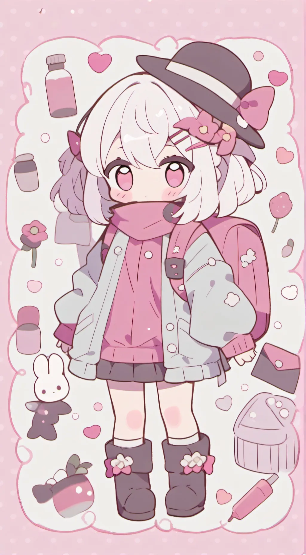 ai character: Kota and Eri  background