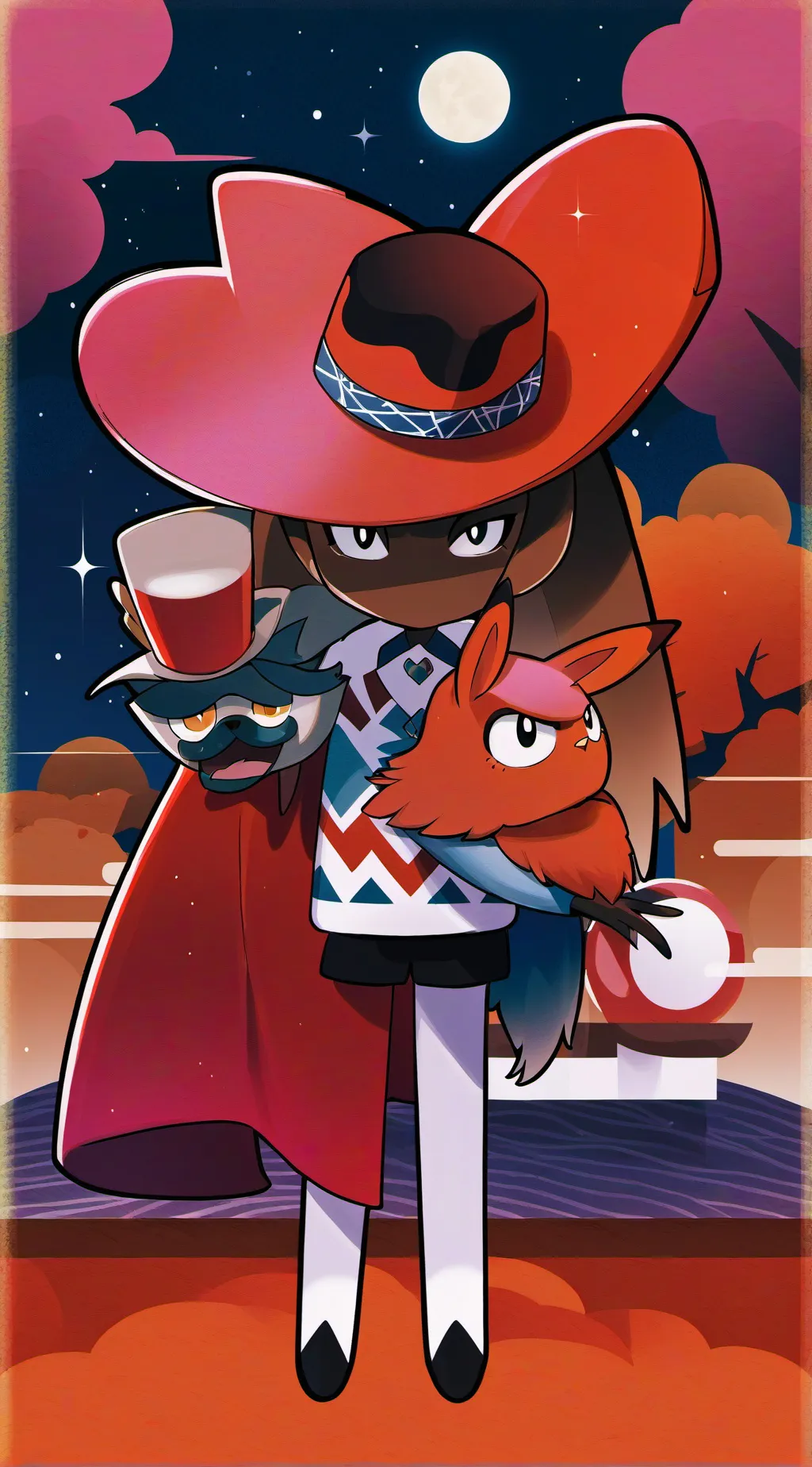 ai character: somone fishy  background