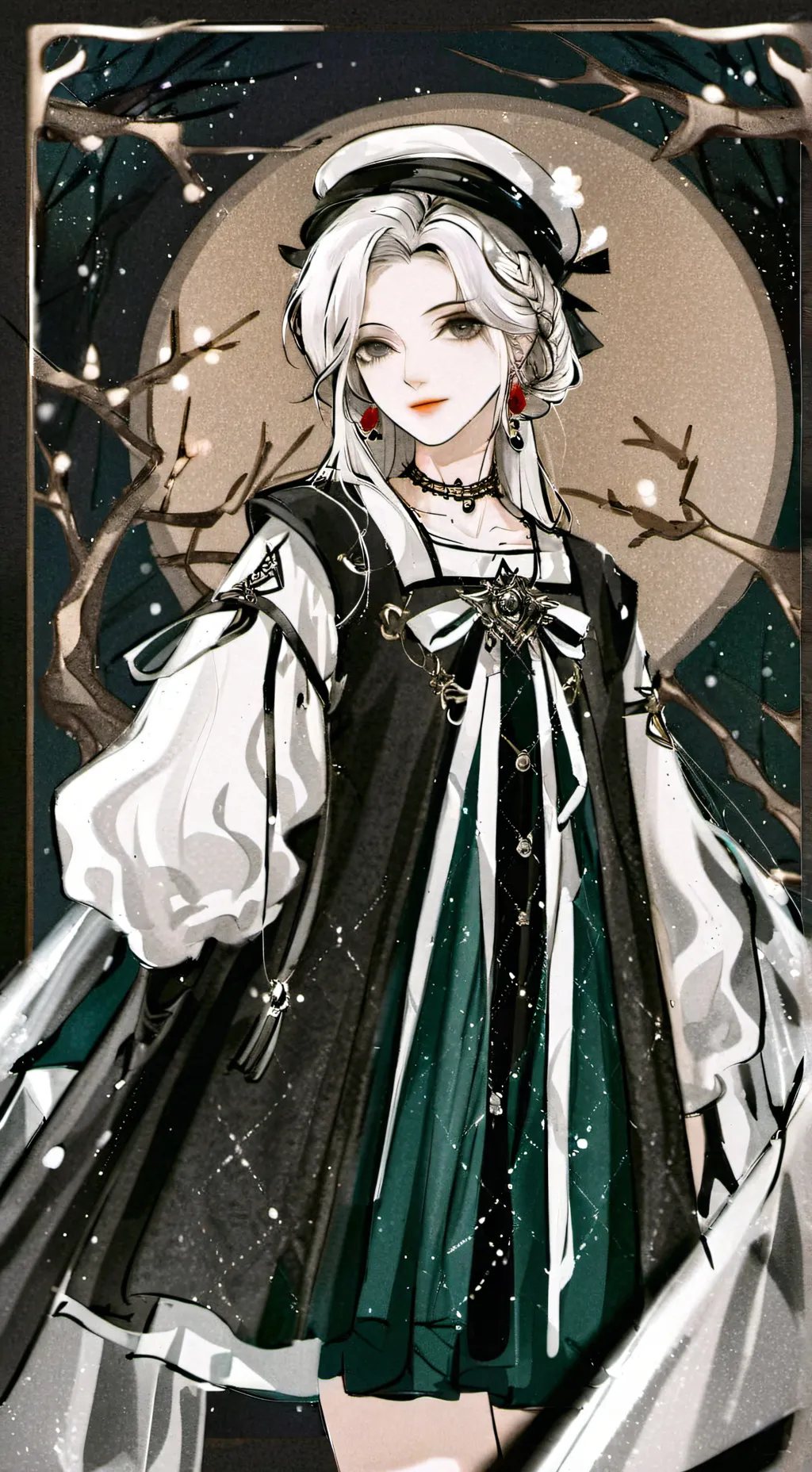 ai character: The opposing color background