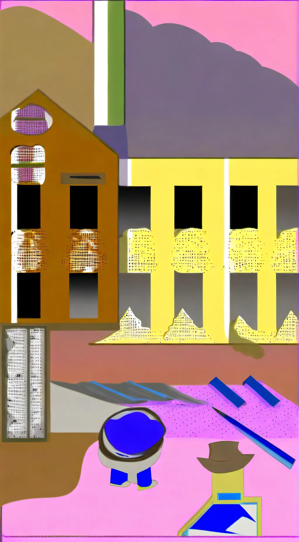 ai character: Oops wrong room... background
