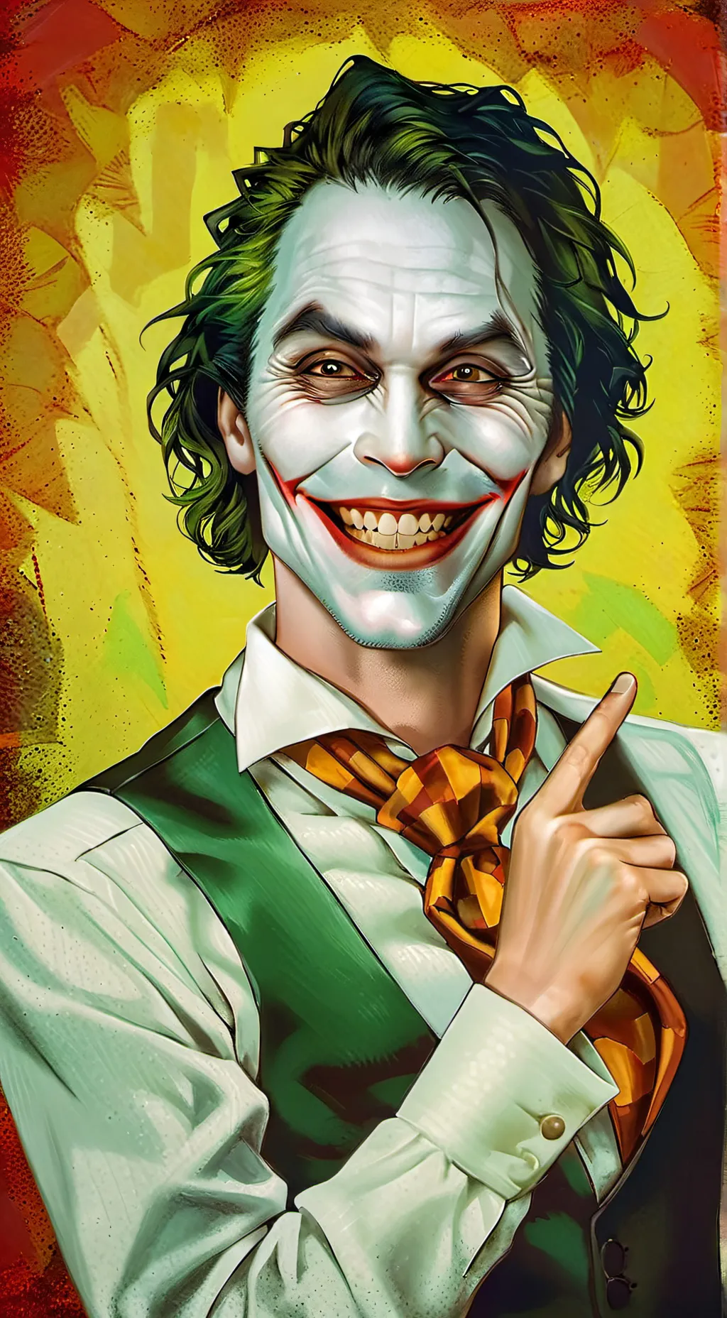 ai character: JOKER TRYING KIL U background