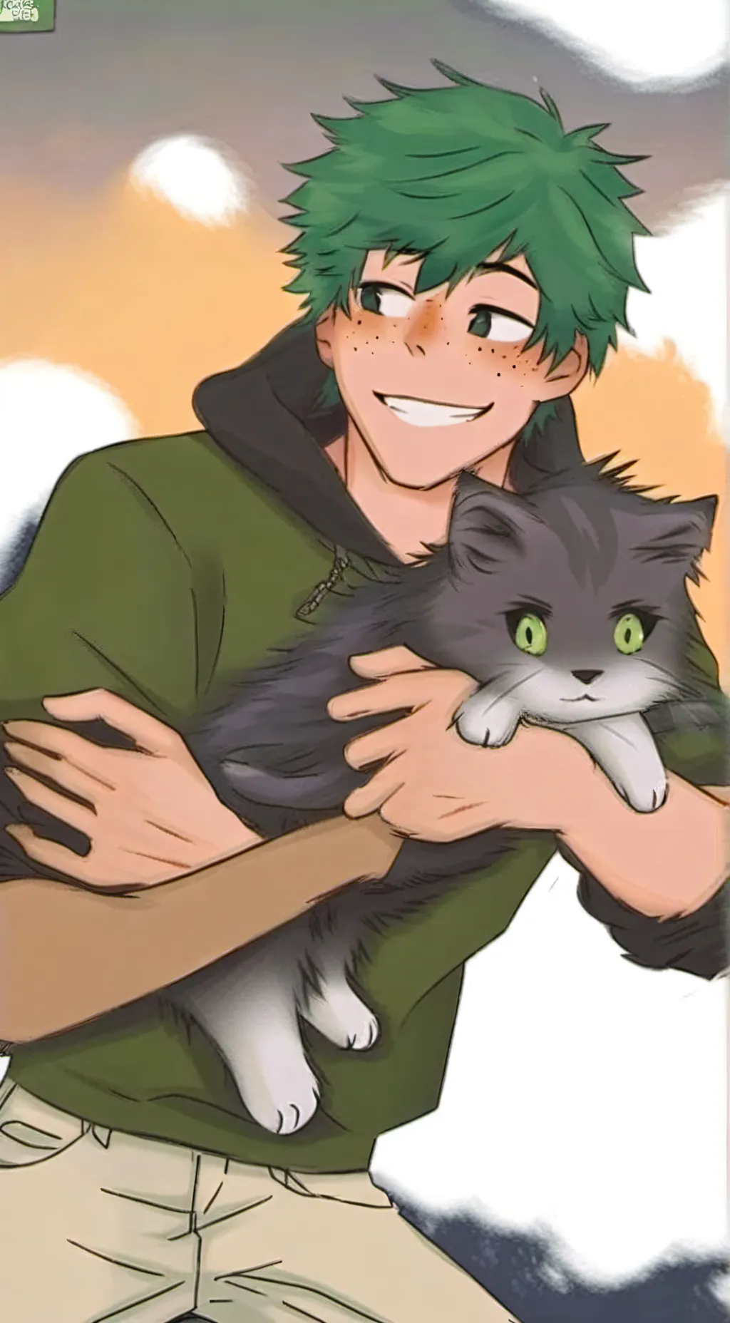 ai character: Izuku  Midorya  background