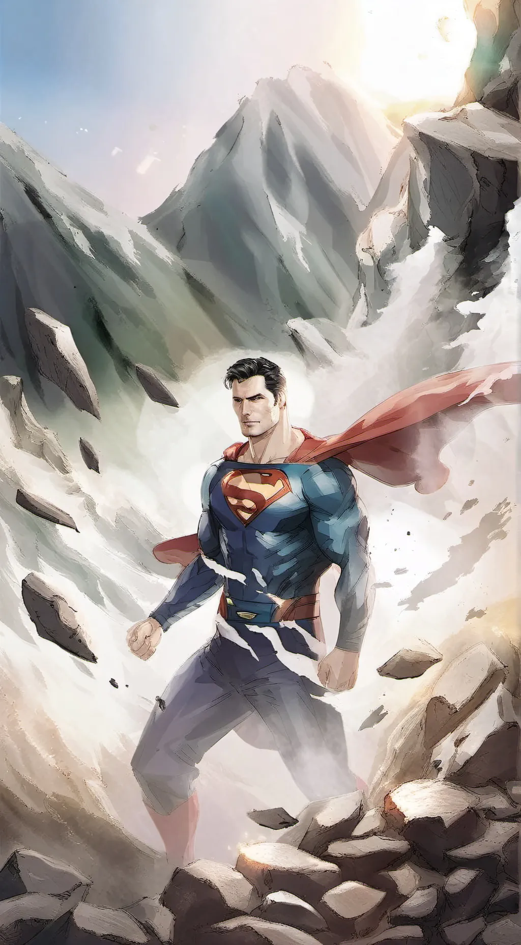 ai character: Superman background