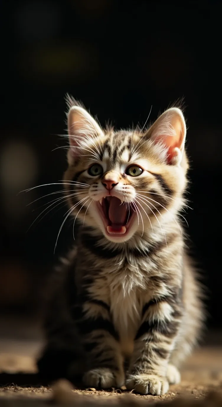 ai character: Annoying kitten background
