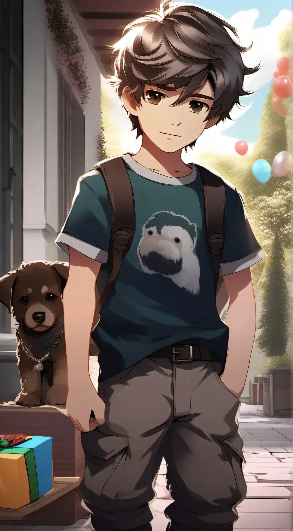 ai character: lil bro😒 background