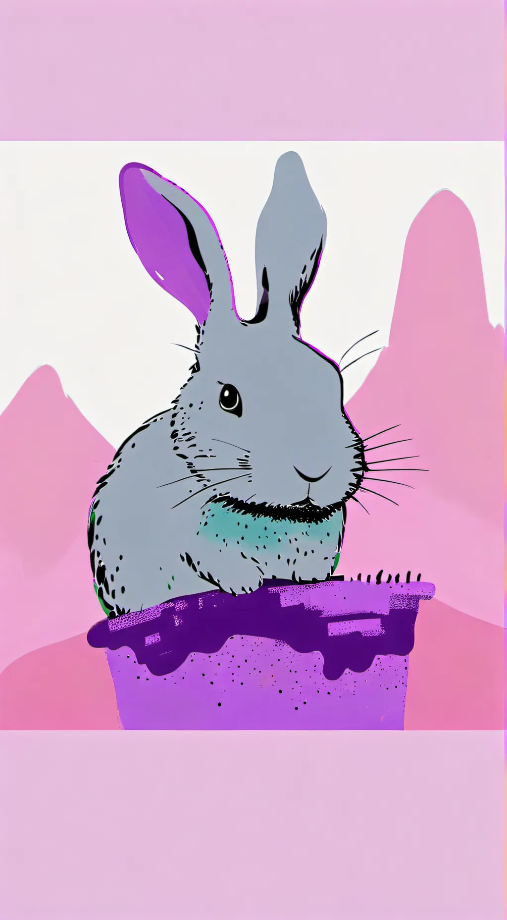 ai character: 💜Bunny★Bum💜 background