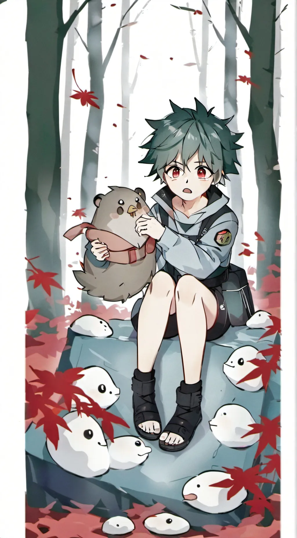 ai character: bakugo y Alex pt 3 background