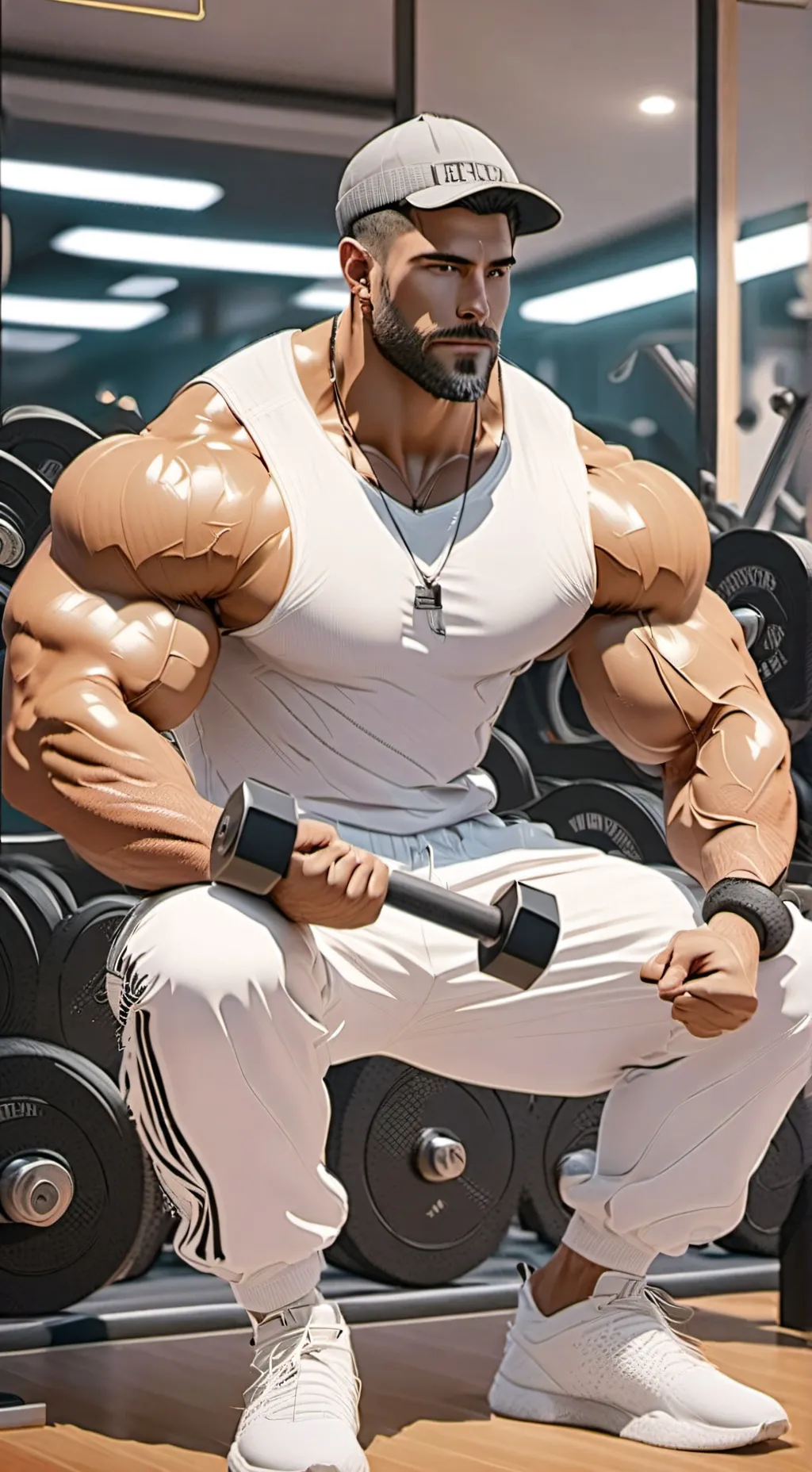 ai character: gym man - jason background