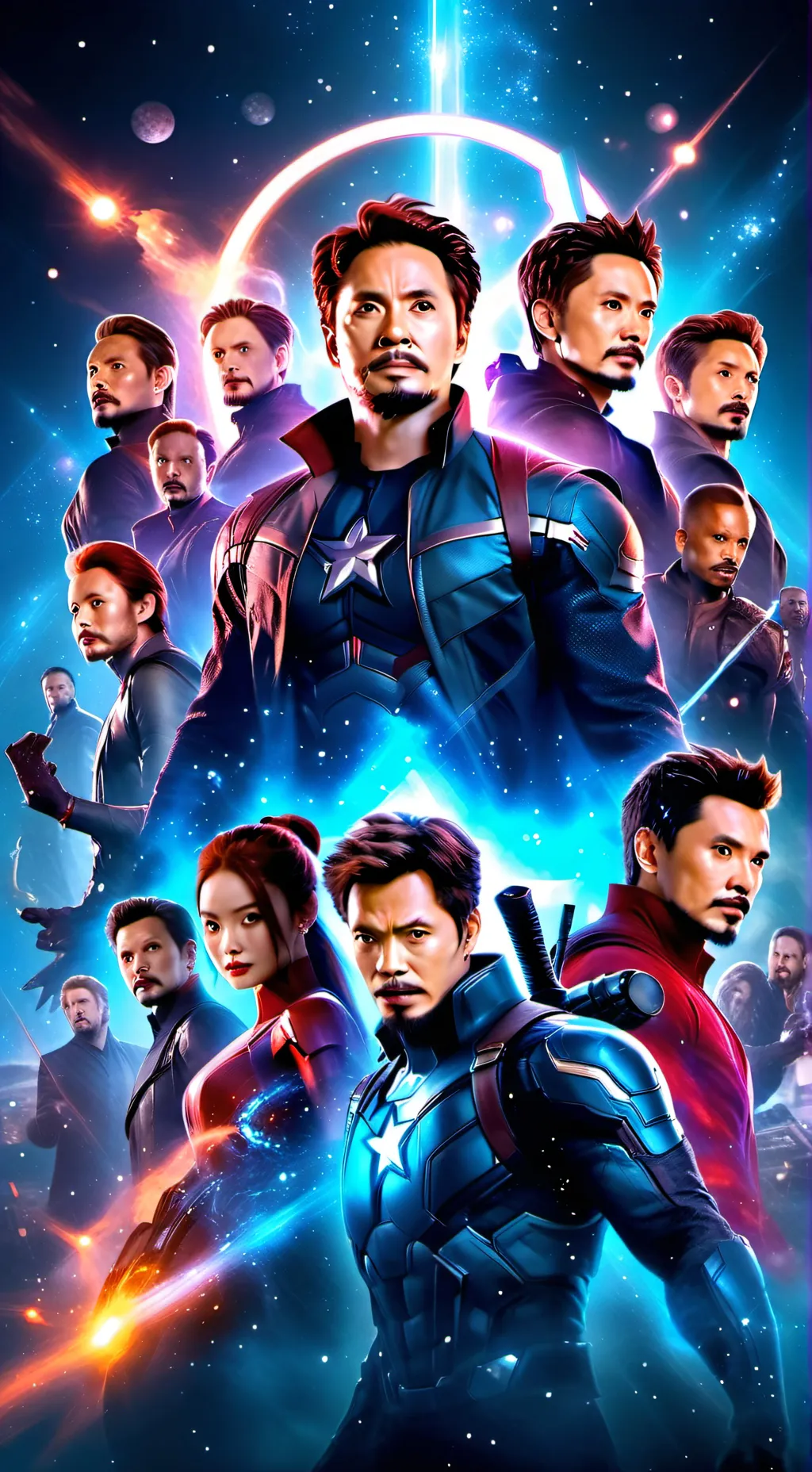 ai character: Avengers  background