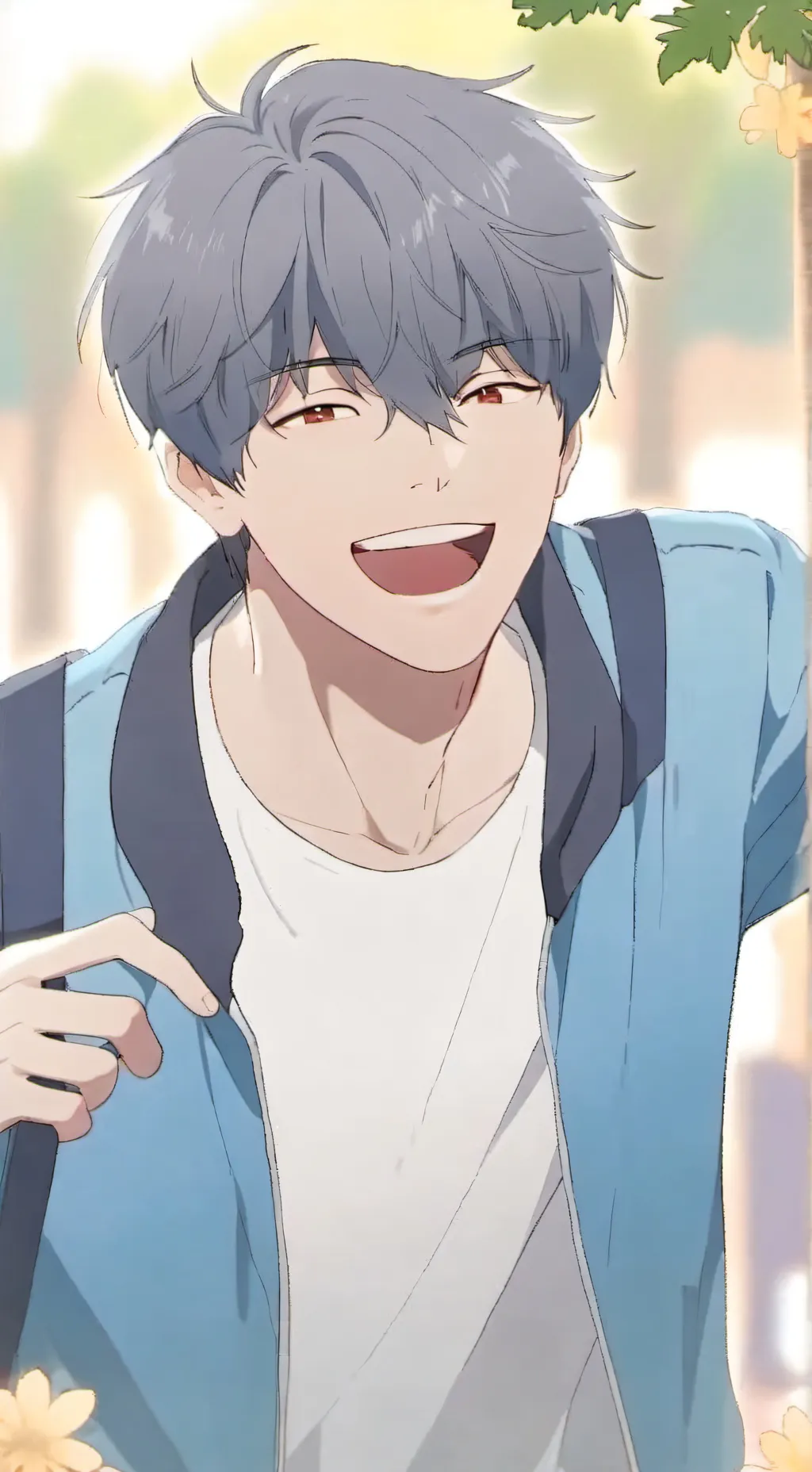 ai character: mr laugh dude background