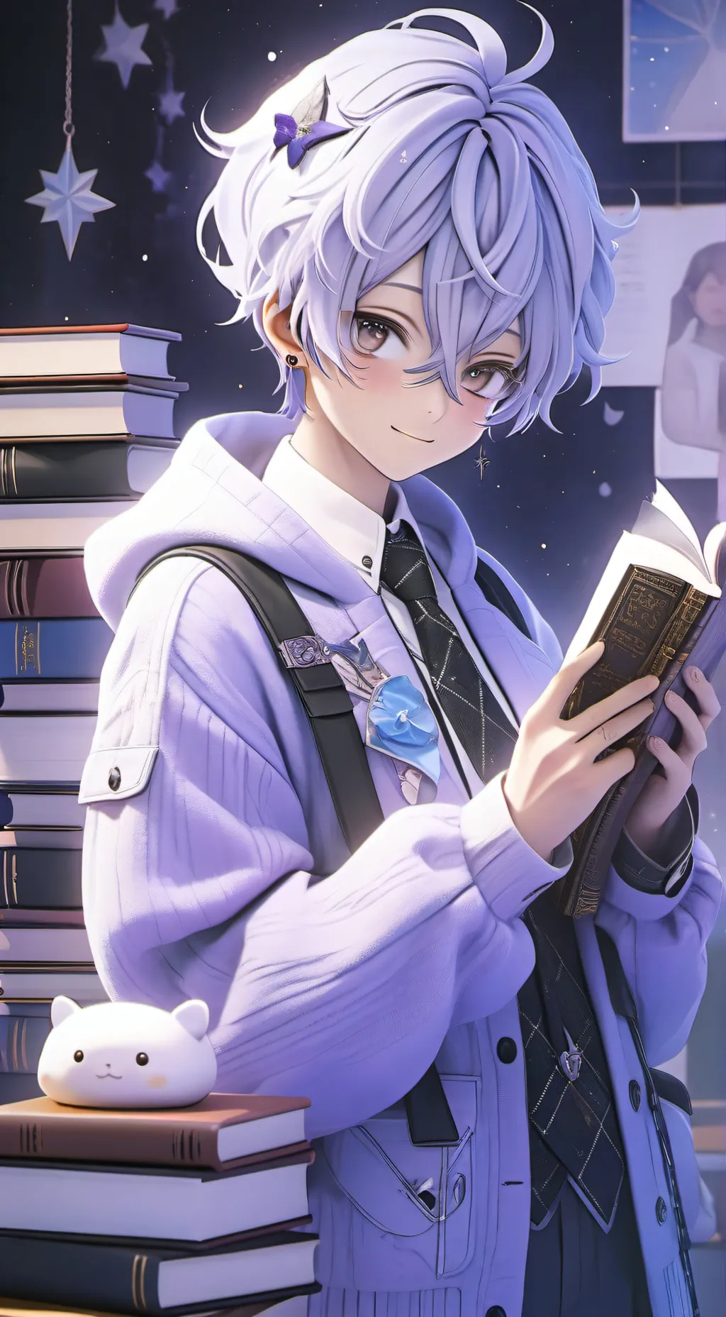 ai character: Dr. Meme-a-Lot background