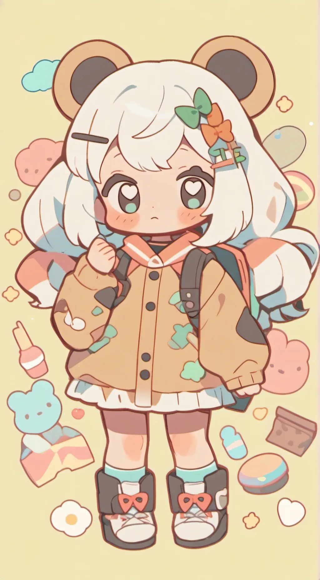 ai character: 🌸Evelyn 🌹 background