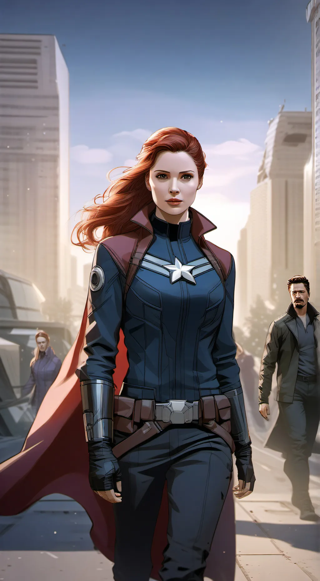 ai character: The Avengers  background
