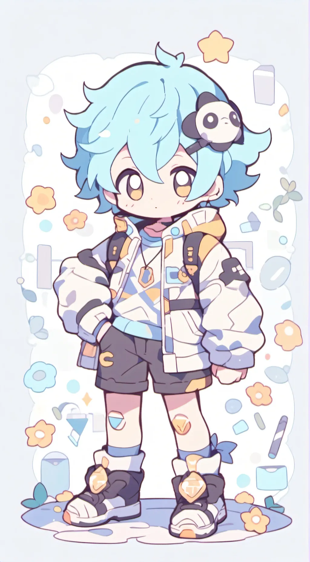 ai character: All Mights child!  background