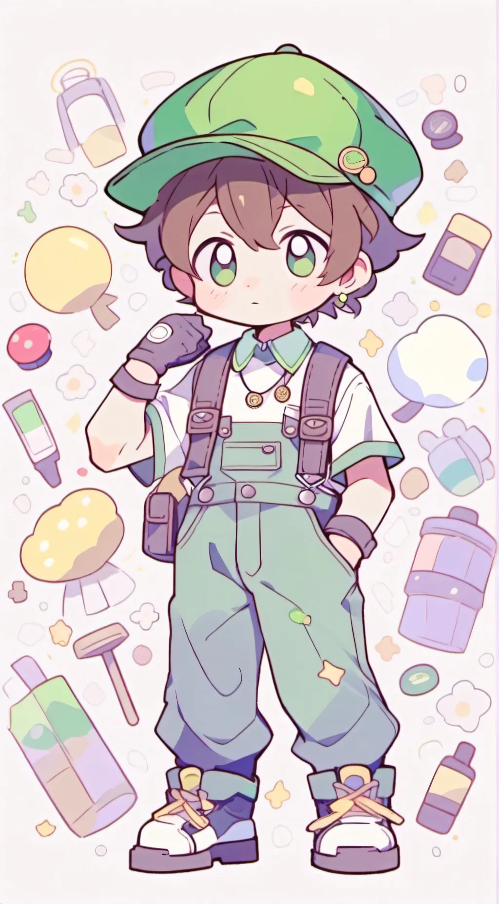ai character: Luigi's mansion background