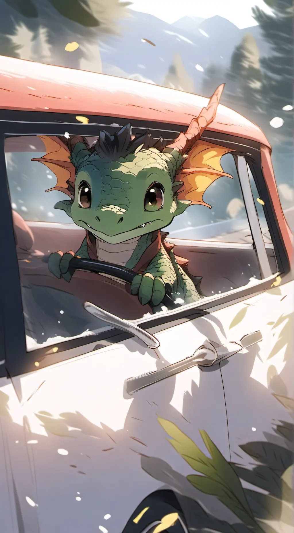 ai character: Greeny background