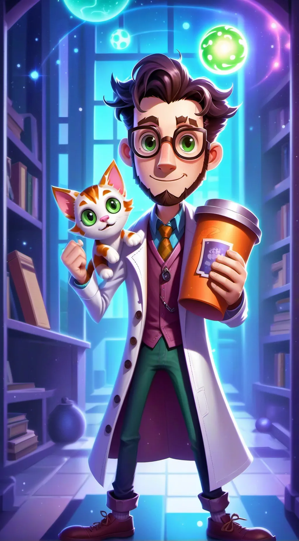 ai character: Quantum Latte Theorist background