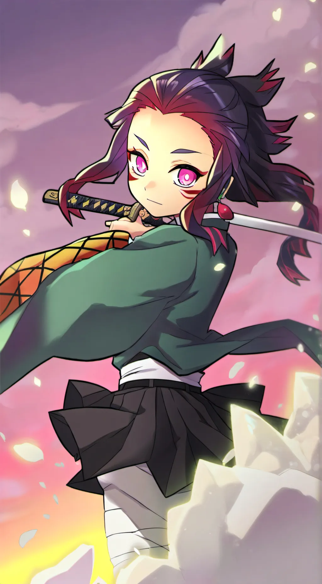 ai character: Slayer Hashira.fr background